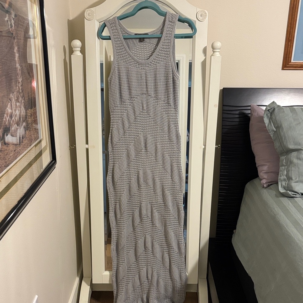 Tommy Bahama Light Gray Textured Knit Top